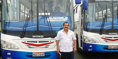 Nuevos autobuses para la ruta 17 del trnasporte urbano de Manta, Ecuador.