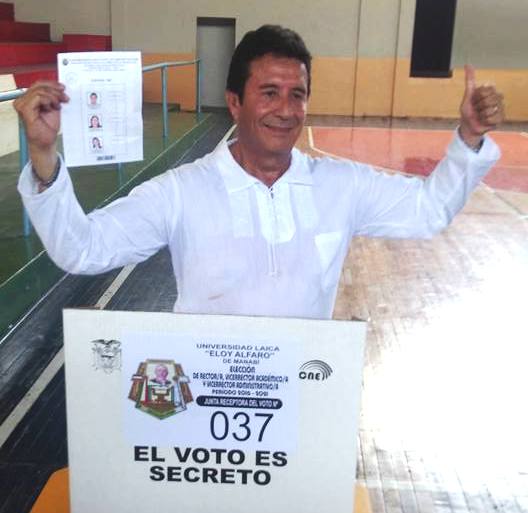 Miguel Camino Solórzano, rector electo de la Uleam de Manta, Ecuador.