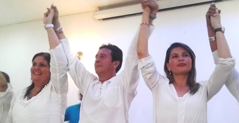 Rector y vicerrectoras de la Uleam de Manta, Ecuador.