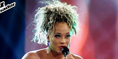 Cantante ecuatoriana Alejandra Mercado, revelación del realyti La Voz Ecuador.