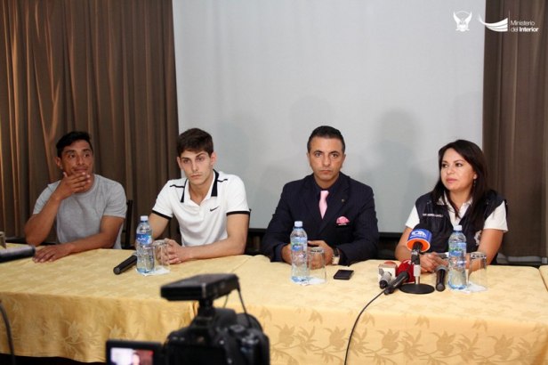 Organizadores y patrocinador de curso de jiu-jitsu para mujeres en Manta. Manabí, Ecuador.