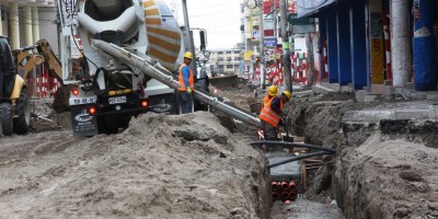 Regeneración de la Calle 13 de Manta. Manabí, Ecuador.
