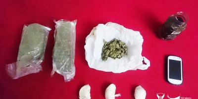 Droga alucinógena incautada por la Policía nacional en Manabí, Ecuador.