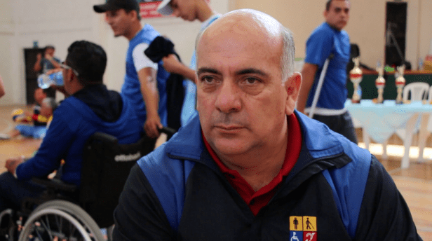 Presidente del CONADIS, Javier Torres, en Manta. Manabí, Ecuador.