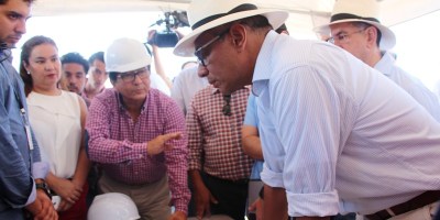 Vicepresidente ecuatoriano Jorge Glas durante una visita en Manta. Manabí, Ecuador.
