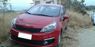 Auto KIA encontrado en Jaramijó luego de haber sido robado en Manta. Manabí, Ecuador.