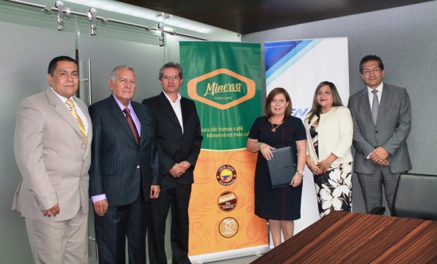 Firma convenico factoring electrónico CFN-Café Minerva, Quito.