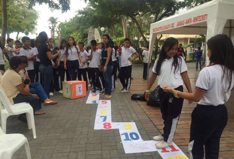 Juegos colectivos para vencer la depresión juvenil, Manta. Manabí, Ecuador.