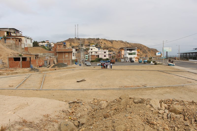 Parque recreativo en construcción, Parroquia San Mateo de Manta. Manabí, Ecuador.