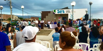 Inauguración de un Centro Integral de Salud, Educación y Recreación (SER) en Ciudadela 20 de Mayo, Manta. Manabí, Ecuador.