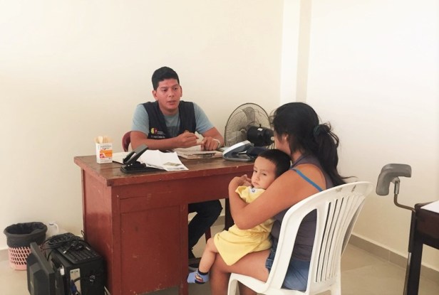 Consultorio médico en un centro de salud pública de Manta. Manabí, Ecuador.