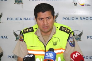 Coronel Luis Chica, comandante del distrito policial de Manta, Jaramijó y Montecristi. Manabí, Ecuador.