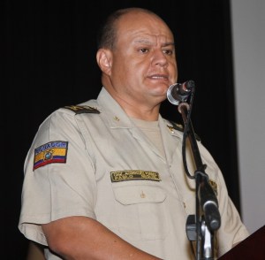 Coronel de Policía Pablo Rodríguez, comandante de la subzona Manabí. Ecuador.