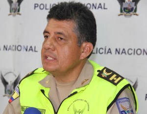 Comandante de la zona policial 4, coronel Freddy Ramos. Manabí, Ecuador.