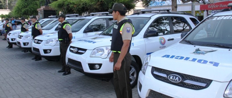 Nuevos carros policiales para el ser4vicio en la provincia de Manabí, Ecuador.