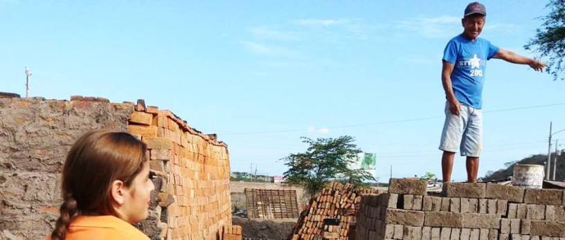 Una manufactura de ladrillos de arcilla en Montecristi. Manabí, Ecuador.
