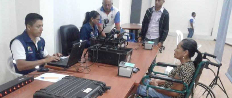 Cedulación móvil en Jaramijó. Manabí, Ecuador.