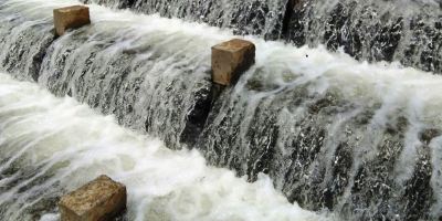 Agua en potabilización en la planta El Ceibal de la EPAM. Manabí, Ecuador.