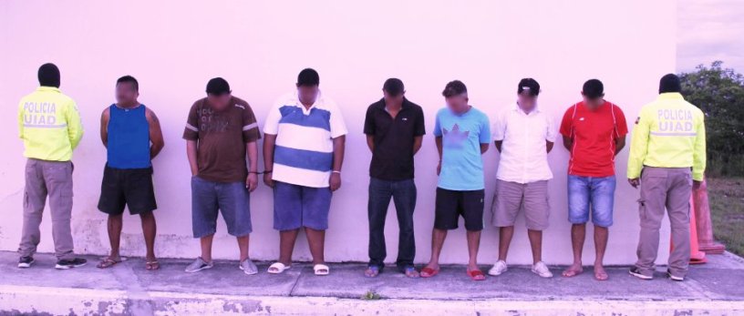 Banda delictiva detenida en Portoviejo. Manabí, Ecuador.