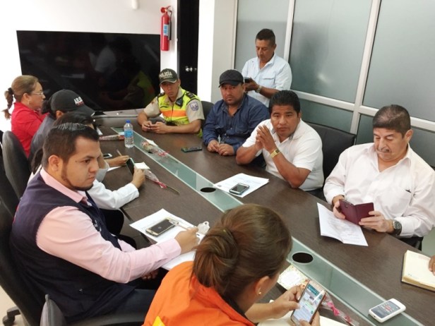 Miembros del COE cantonal de Montecristi. Manabí, Ecuador.