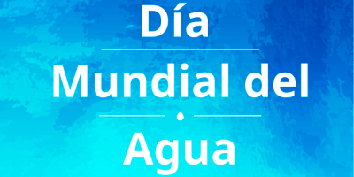 Letrero Día Mundial del Agua.