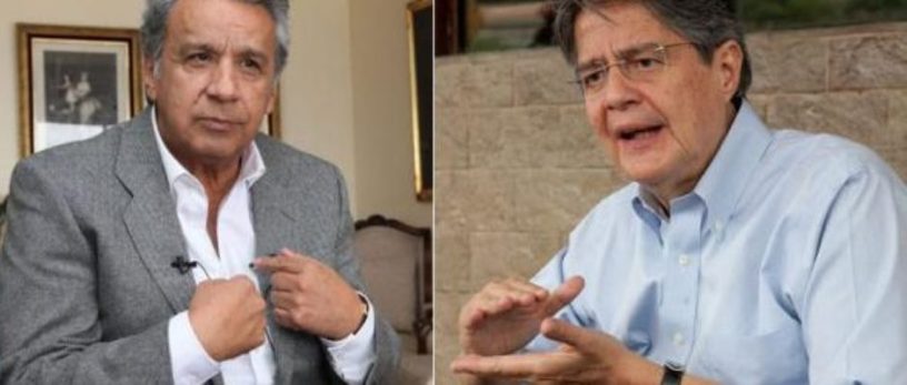 Lenín Moreno (izq.) y Guillermo Lasso, candidatos a presidente de la República del Ecuador. FOTO: Banco de imágenes de Google.