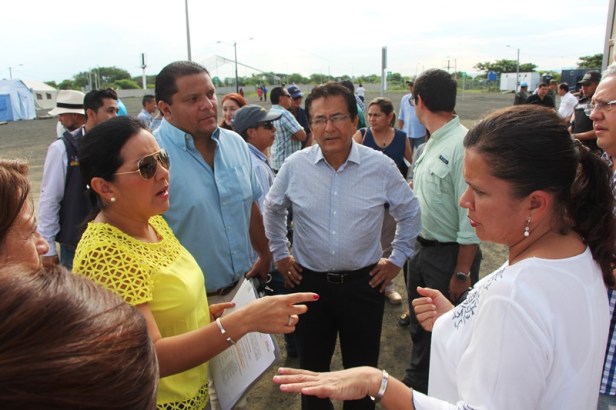Acto de clausura del Albergue Tohallí en Los Esteros de Manta. Manabí, Ecuador.