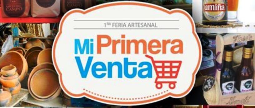 Logotipo de la feria artesanal Mi primera venta. Manabí, Ecuador.