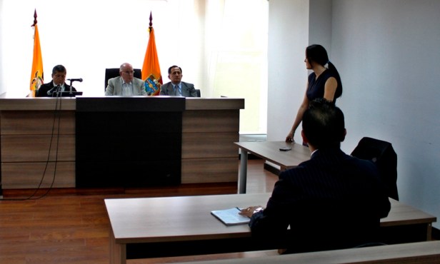 Simulación de audiencia judicial sustentada en el COGEP. Manabí, Ecuador.