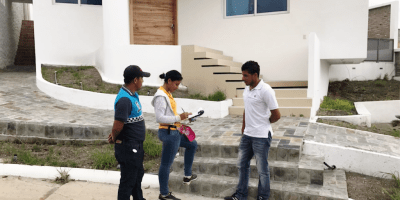 Levantando el catastro urbano de Manta. Manabí, Ecuador.