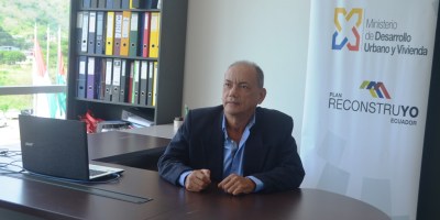 Marco Paredes Saltos, director de la Oficina Técnica del MIDUVI en Manabí, Ecuador.
