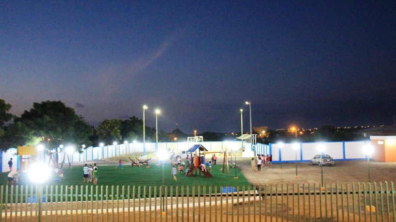 El nuevo parque recreativo del Barrio Villamarina de Manta. Manabí, Ecuador.