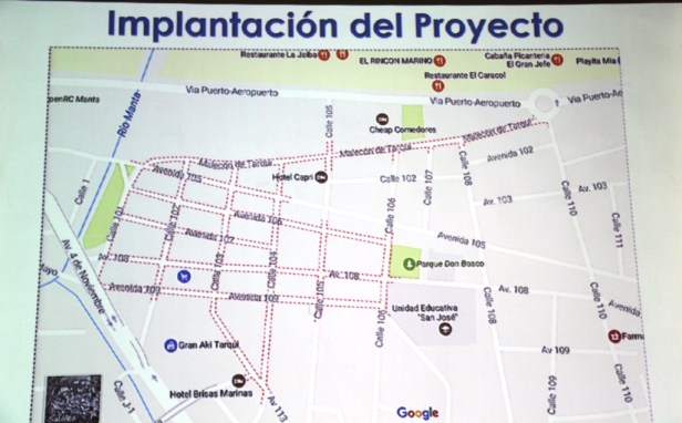 Plano área comercial de Tarqui