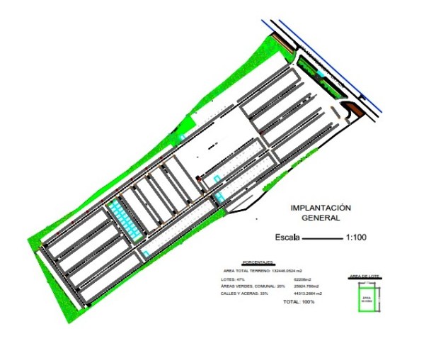 Plano lotización municipal Montecristi