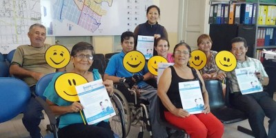 Pacientes de un centro de salud del Distrito Manta, en la campaña sanitaria "un trato por el buen trato".