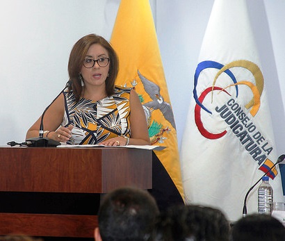 Patricia Andrade Baroja, directora de la Escuela de la Función Judicial ecuatoriana, Quito.