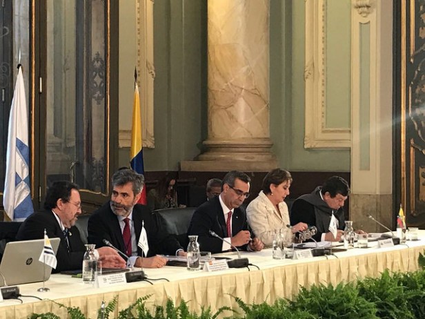 Gustavo Jalkh preside la reunión preparatoria de la XIX Cumbre Judicial Iberoamericana, en Madrid, España.