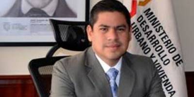 El presidente Lenín Moreno encargó a Adrián Sandoya el Ministerio de Desarrollo Urbano y Vivienda (MIDUVI). Quito, Ecuador.