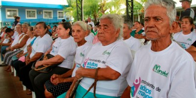 Adultos mayores de la ciudad de Calceta, Cantón Bolívar. Manabí, Ecuador.