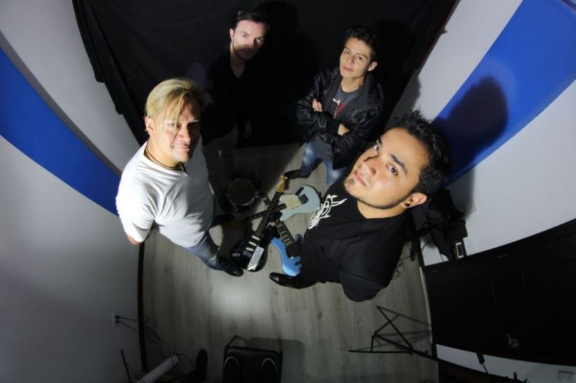 Músicos de la banda de rock and pop Don Juan. Quito, Ecuador.