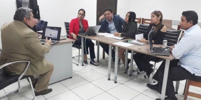 Servidores judiciales de Manabí debaten el contenido de la Ley Orgánica Integral para prevenir y erradicar la violencia de género. Manabí, Ecuador.