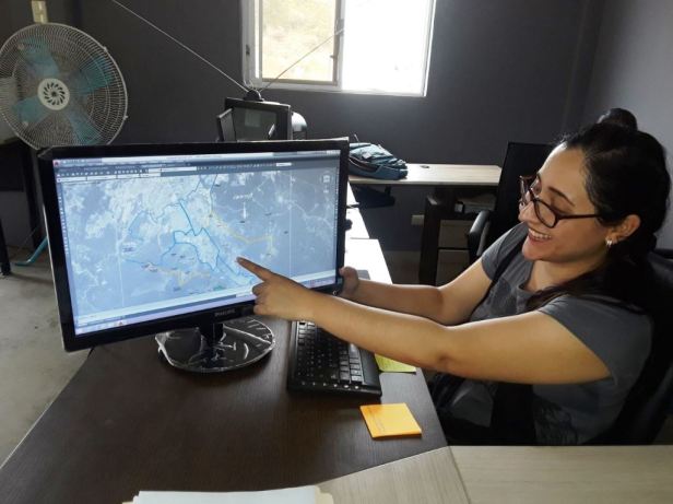 Sonia Rodríguez, funcionaria de la Dirección de Planificación Territorial del Municipio de Montecristi. Manabí, Ecuador.