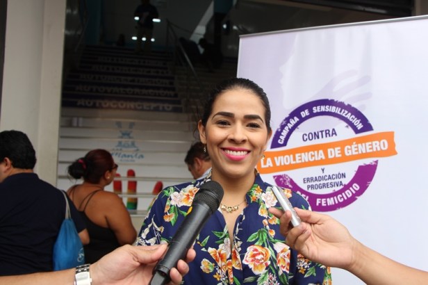 Lady García, presidenta de la Comisión Municipal Permanente de Igualdad y Género de Manta. Manabí, Ecuador.