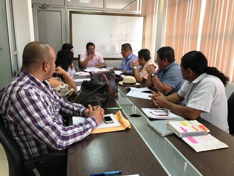 El Concejo municipal de Montecristi sesiona para aprobar en primera la ordenanza sobre remisión de intereses y multas a los deudores del Municipio. Manabí, Ecuador.