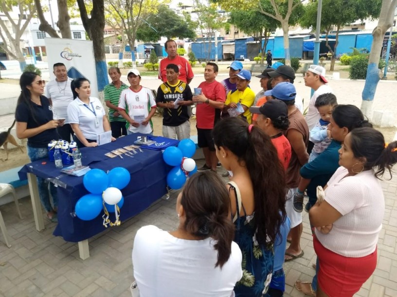 Mesa de información pública sobre la mediación ecuatoriana en conflictos. Manabí, Ecuador.