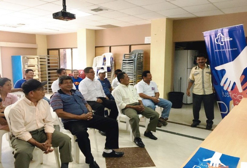 Felipe Pincay Chóez toma posesión de su cargo como juez de paz de la Parroquia Pedro Pablo Gómez, del Cantón Jipijapa. Manabí, Ecuador.