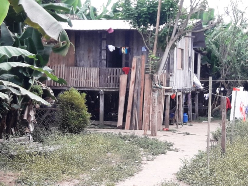 Casa en El Mate-San Andrés, Chone, donde mataron a Vanessa Vélez Vera. Manabí, Ecuador.