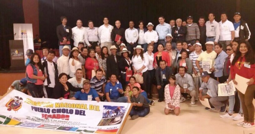 Participantes en el III Encuentro Nacional del Pueblo Cholo del Ecuador. Manabí, Ecuador.