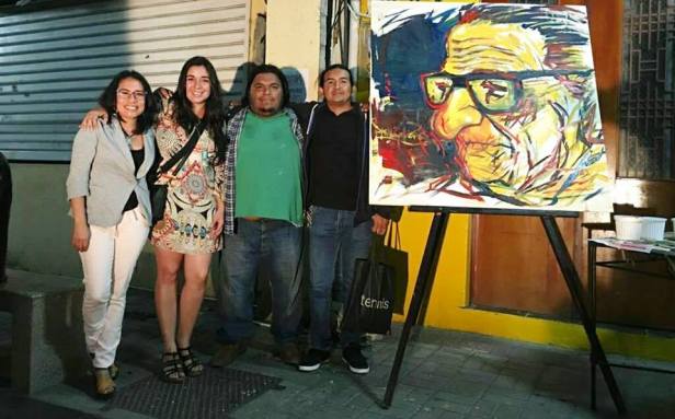 Gestores culturales de Manta, organizadores del Encuentro Literario Papagayo K. Manabí, Ecuador.