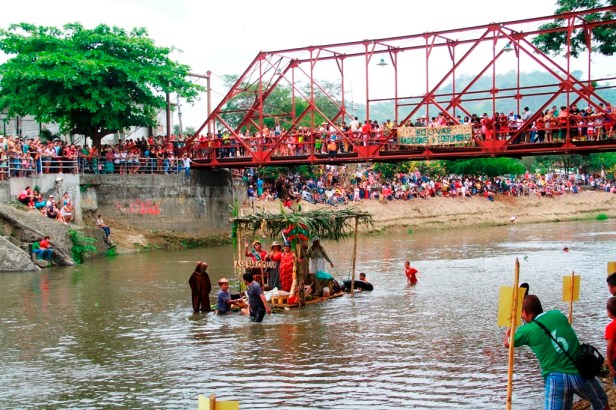 Puerto de balsas en la ciudad de Calceta, Cantón Bolívar. Manabí, Ecuador.